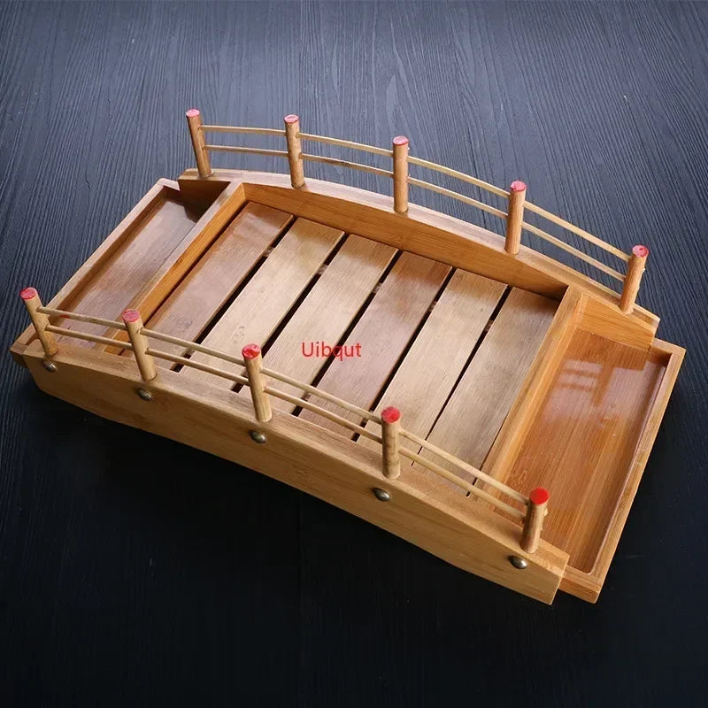 plateau sushi bois moderne bateau sushi assiettes sashimi