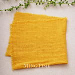 lot 10 serviettes table coton jaune texture rugueuse moderne maison
