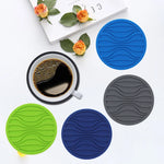 protector pad silicone moderne rayures bleu gris vert noir respectueux environnement 10cm