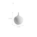 vase decoratif porcelaine moderne minimaliste couleur beige marron brun rouille blanc noir gris
