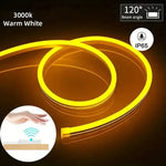 ruban led blanc lisse moderne adhésif connecteur usb câble flexible étanche variateur capteur mouvement