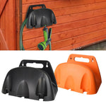 organisateur tuyau d'arrosage enrouleur réglable mur noir orange moderne utilitaire maison adultes