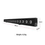 barre lumineuse murale led noir effet scène dj moderne 98cm longueur dmx