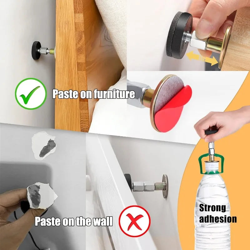 fixateur lit réglable anti secouement support métallique adhésif pads antidérapants vis entretoise filetée moderne