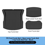 tapis sol coffre rayures horizontales tapis avant tapis coffre supérieur tapis coffre inférieur noir