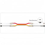 connecteurs led transparent dorés broches 24v moderne technologique 10mm gauche droite