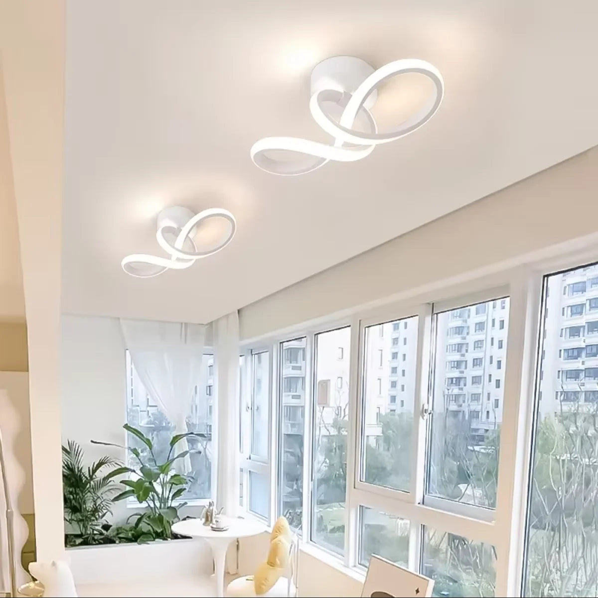 lampe led moderne blanche contemporain éclairage intérieur murale touch control