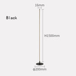 lampe pied moderne bande dorée argentée minimaliste interrupteur bouton led 10w 90 260v
