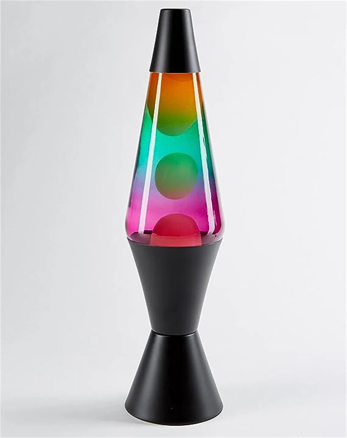 Lampe à lave colorée en action