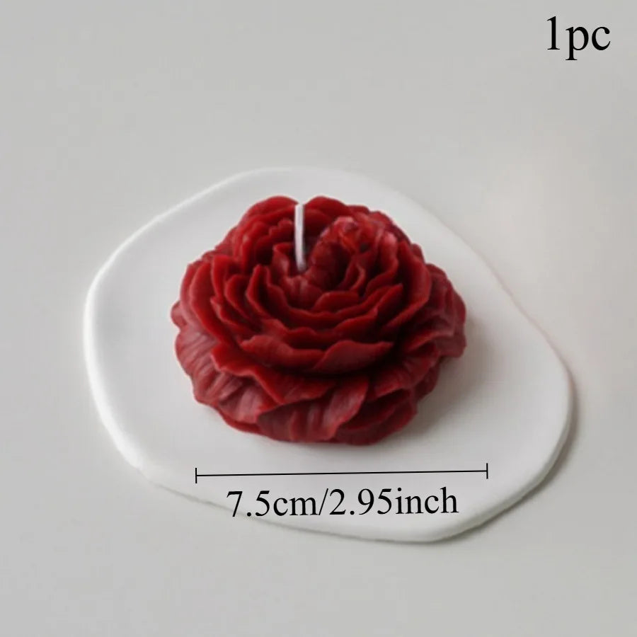 bougies fleur rouge rose violet jaune blanche parfumées aromathérapie artisanal élégantes décoration maison chambre