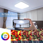 plafonnier led moderne blanc rond ultra mince éclairage quotidien surface opaques vis câbles électriques
