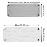 support mural moderne gris clair fixations vis crochets 25cm 28cm