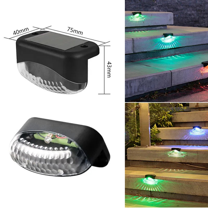 lumière solaire noire encastrée led autoadhésive extérieure jardin allée moderne