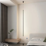 lampe poser moderne noire lisse salon chambre câble prise électrique