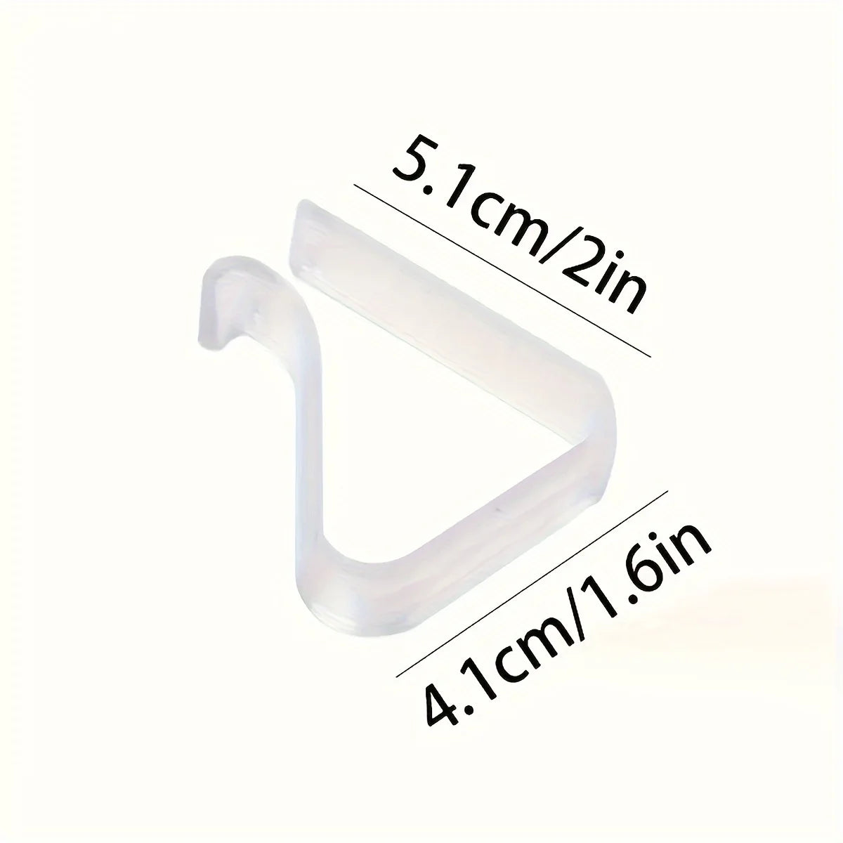 supports tissu clips transparents moderne gris clair lignes blanches 5.1cm 4.1cm 8pièces 16piècesintérieur extérieur
