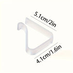 supports tissu clips transparents moderne gris clair lignes blanches 5.1cm 4.1cm 8pièces 16piècesintérieur extérieur