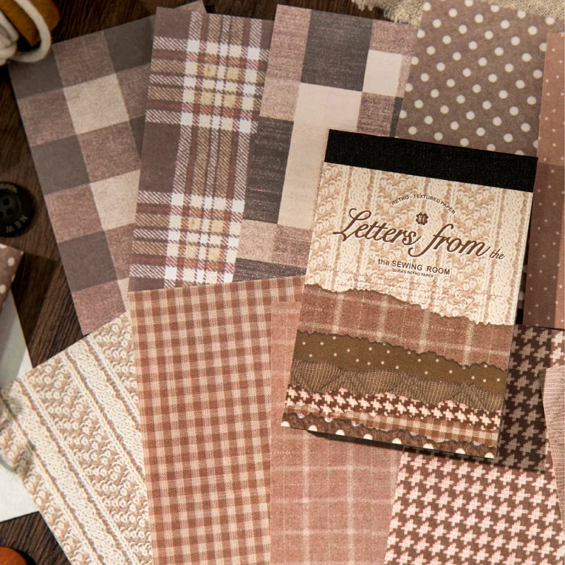 papier patchwork vintage motifs carreaux pois damasé boutons bois opaque mariage anniversaire noël création