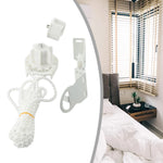 rideau kit chaîne blanc rondelettes clips accessoire fenêtre moderne bricolage remplissage débutant