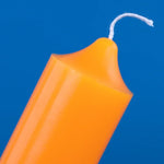 bougies classiques orange rouge blanc hautes lumineuses sans fumée décoration maison urgence