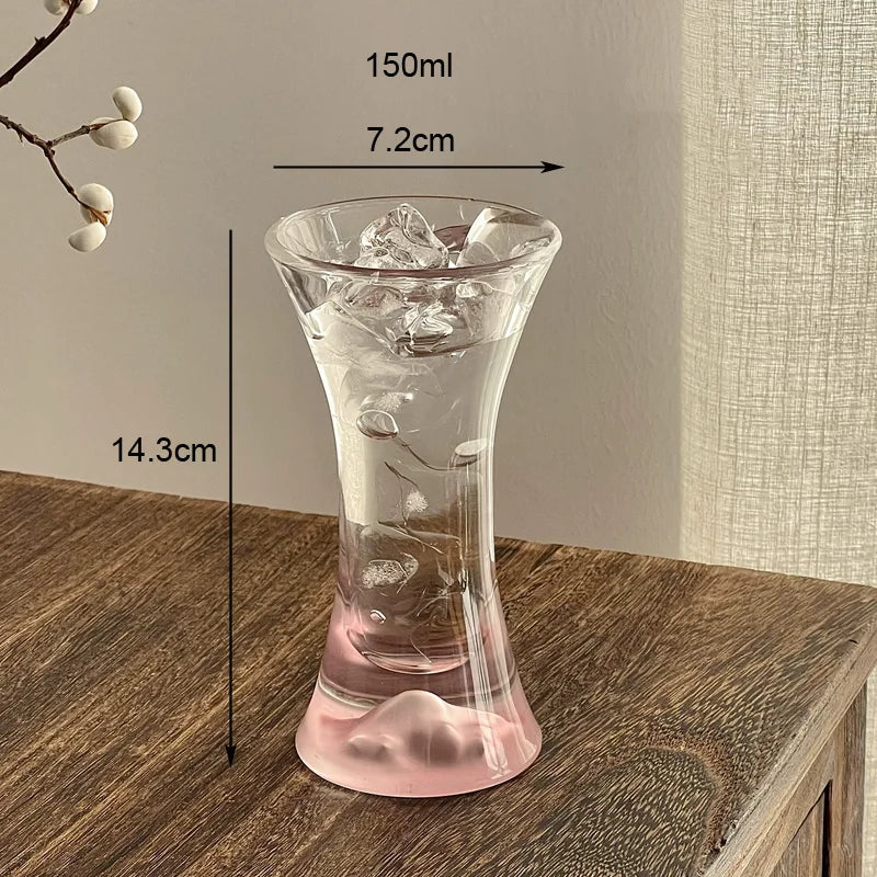 verre boisson moderne 150ml transparent effet ombré gris minimaliste occasion noël valentin mariage