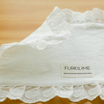 nappes dentelle table serviettes coton assiettes decoration mariage volants doux decoration table fête