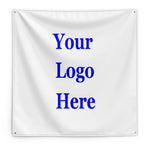 tapisserie polyester double face impression carrée simple clips métalliques photoprint logo famille