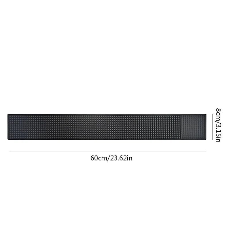 tapis bar moderne noir perforé respectueux environnement adhésif 30x45cm durable imperméable