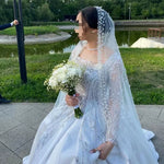 voile mariée blanc polyester monocouche classique bord coupé accessoire mariage translucent femme