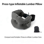 coussin lombaire gonflable confortable noir sac rangement ajustable lit forme