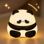 veilleuse table animaux silicone rechargeable mignon lapin panda citrouille