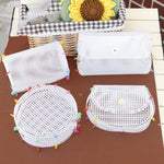 sacs main blancs maille fine modernes métalliques fait main