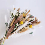 bouquet fleurs séchées eucalyptus gypsophile lavande décoration maison anniversaire valentin boho naturel