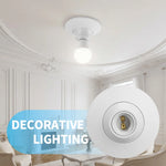 ampoule led blanc support moderne tringle fixe base ronde plastique opaque 1pc 2pcs 4pcs