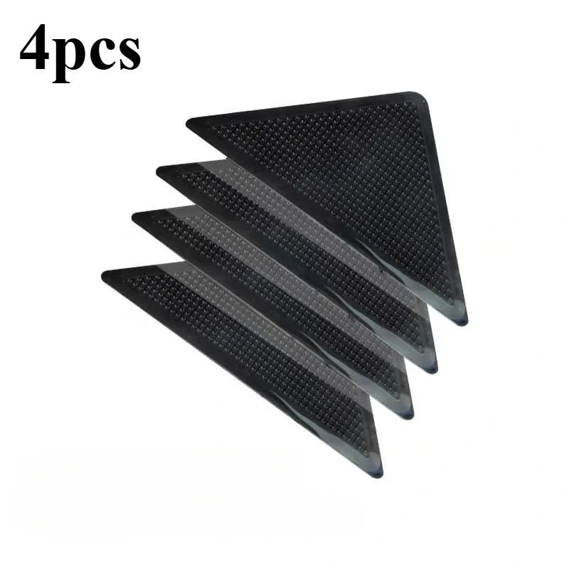 autocollants antidérapants tapis noirs perforés moderne adhésifs salle bain réutilisables pack 4pcs 8pcs pvc