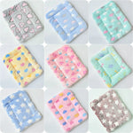 tapis épais coussin animal doux gris bleu clair rose jaune vert pastel cœur étoiles