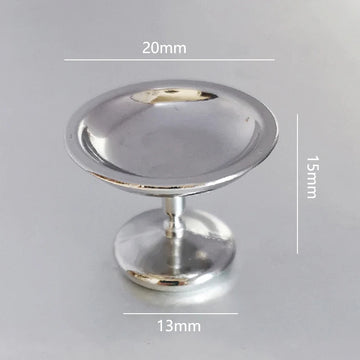 support bijoux moderne or argent adhésif rond lisse opaquet 13mm 17mm 20mm 23mm 27mm