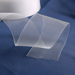 rubans transparents polyester opaques blancs simples rideaux 10cm 5m 10m 20m 30m 50m