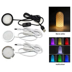 lampe led blanc moderne câble usb interrupteur grille d60mm h8mm minimaliste