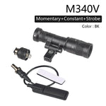 lampe torche tactique led noir texturée clip picatinny rechargeable chasse airsoft moderne