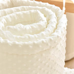 coussin lit bébé blanc brodé animal mignon doux rubans attachables sécurité 120cm 1ans