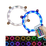 lumières led cornhole étoile blanche moderne blanc rose jaune vert bleu orange pack télécommande