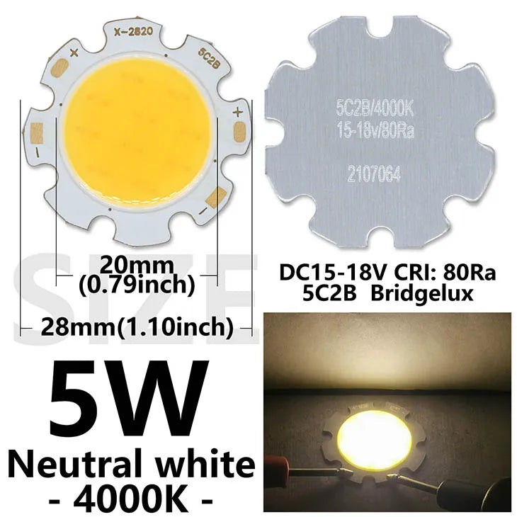 plaque led moderne 28mm 20mm cold white warm white natural white 3w 5w 7w