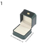 boîte rangement bijoux vert foncé dorés bracelet collier bague boucles d'oreilles classique organiser exposé
