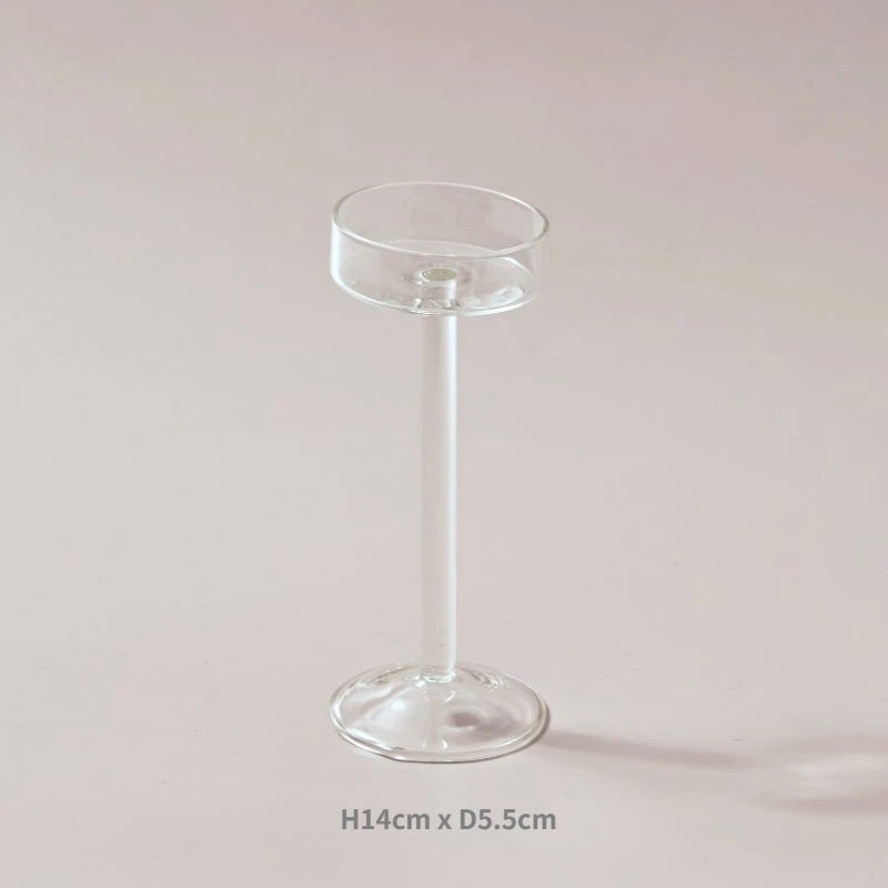 support bougies transparent moderne base plate décoration maison bougie chauffe plat sans motif spécifique
