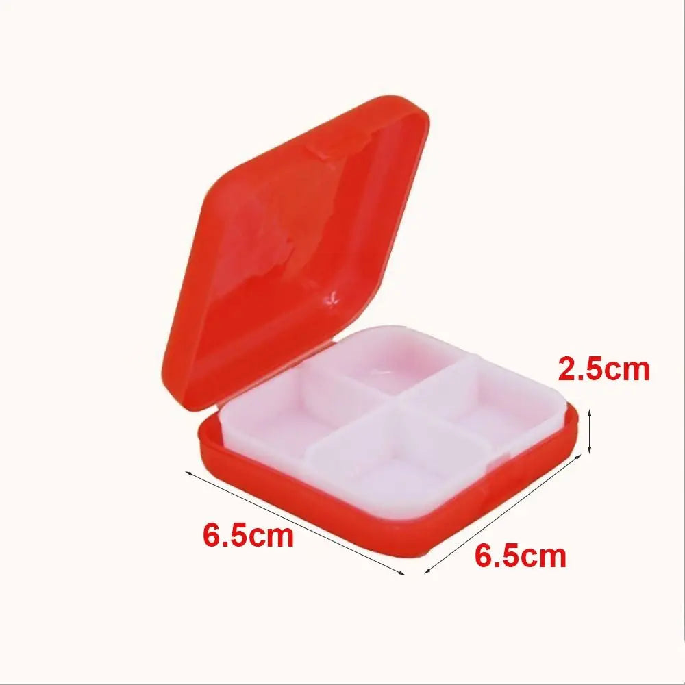 organiseur pilules semaine compartiments portable boîte verte blanche rouge rose bleu croix moderne