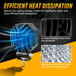 lampe travail led noir 16w ip67 spot flood 30000h robuste
