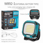 torche rechargeable usb portable lampe poche bleu moderne résistante chocs clip lumiere intense camping