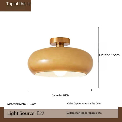 suspension pendentif verre moderne doré beige brillant translucide chambre salon restaurant