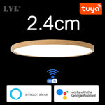 plafonnier led moderne blanc opalescent intensité variable wifi application commande vocale