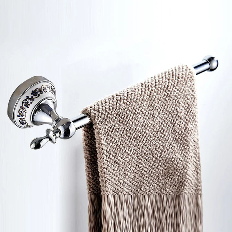 ensemble accessoires salle bain chrome mural porte serviette brosse wc porte gobelet